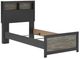 Signature Design by Ashley® Broachmyn Black/Gray Twin Bookcase Bed-1