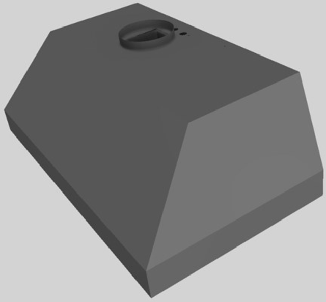 Vent-A-Hood® 36" Gunsmoke Wall Mounted Liner Insert-3