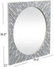 Bassett Mirror Sunburst Bone Blue Wall Mirror-3
