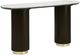 ACME Furniture Clayten White Marble Top Sofa Table with Espresso Base-0