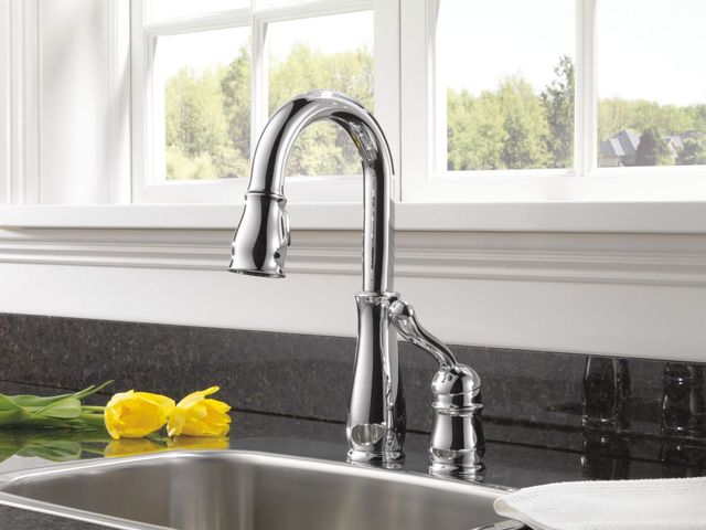Delta Leland® Champagne Bronze 14" Single Handle Prep/Bar Faucet-1