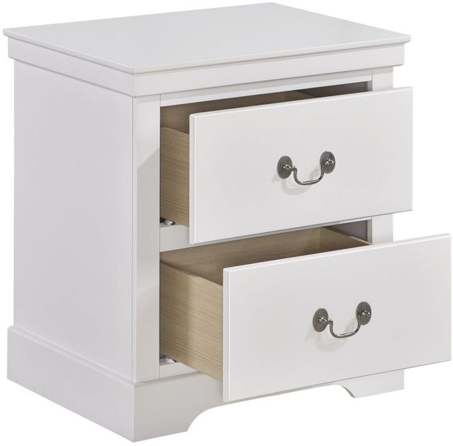 Mazin Furniture Seabright White Nightstand-1
