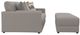 Jackson Furniture Trevor 4-Piece Nickel Small Spaced Sectional with Storage Ottoman-3