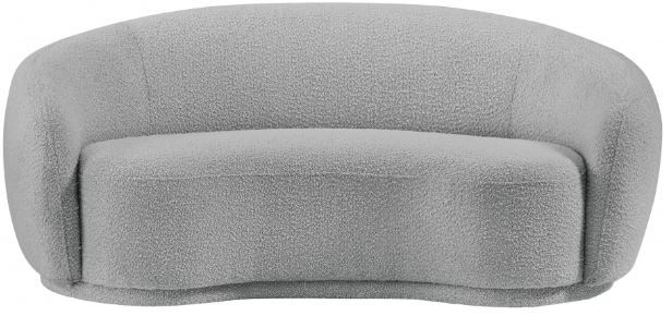Meridian Furniture Hyde Grey Boucle Fabric Loveseat-1