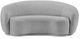 Meridian Furniture Hyde Grey Boucle Fabric Loveseat-1