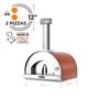 Fontana Forni Margherita 31" Red Pizza Oven -2