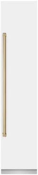 ZLINE Autograph Edition 18 in. 8.6 Cu. Ft. Right Hinge Column Freezer in White Matte with Graphite Gray Interior and Polished Gold Accents-0