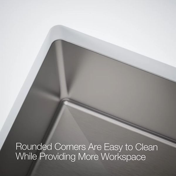 KOHLER® Strive® Stainless Steel 23" Undermount Single-Bowl Workstation Kitchen Sink-4