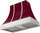 AGA Cascade 36" Cranberry Wall Mounted Range Hood with Polished Chrome Trim-0