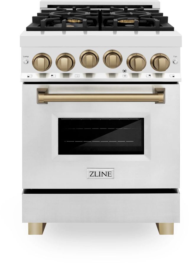 ZLINE Autograph Edition 24" Stainless Steel Pro Style Gas Range