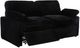 Coaster® Collins Black Modular Power Loveseat-1