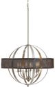 Cal® Lighting & Accessories Willow Brushed Steel Chandelier-0