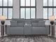 Signature Design by Ashley® Modmax II 3-Piece Pepper/Salt Modular Power Reclining Sectional with Storage Console-4