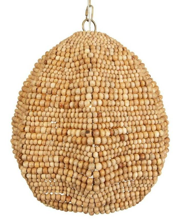 Uttermost® Kauri Natural Wooden Beads Small Pendant-3