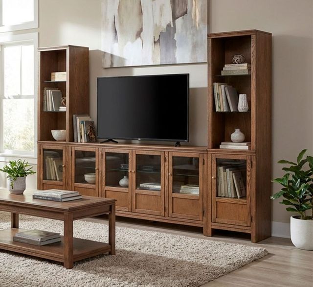 aspenhome® Sandro Brushed Bourbon 66'' Console with 4-Doors-3