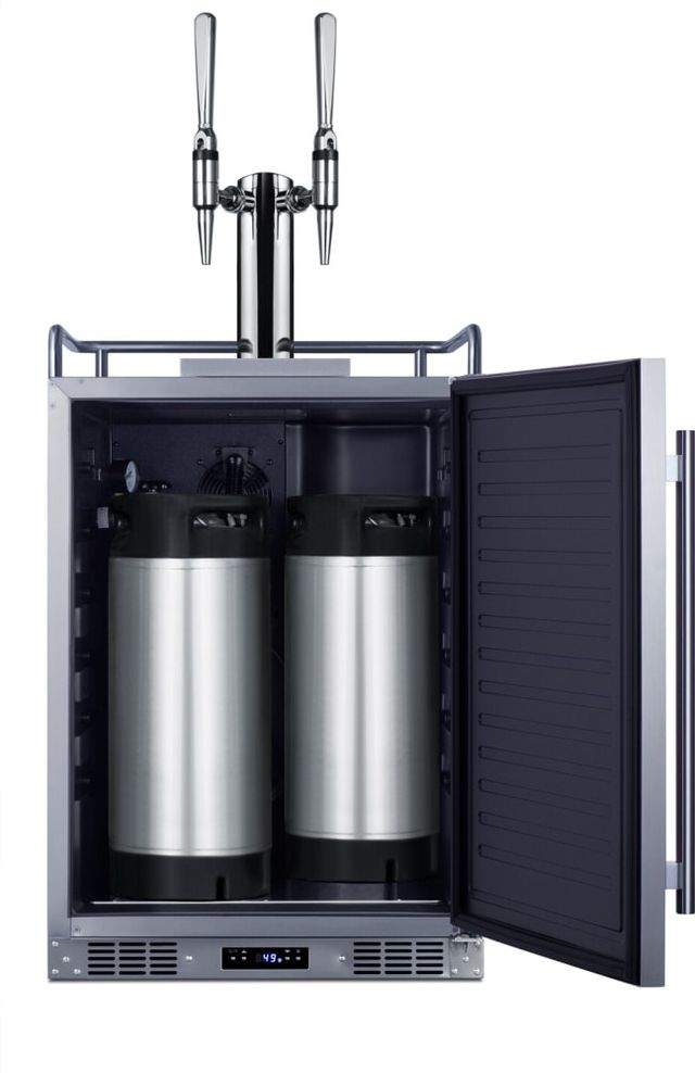 Summit® 24" Stainless Steel Outdoor Nitro-Infused Coffee Kegerator -4