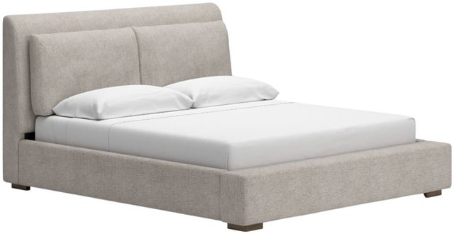 Signature Design by Ashley® Cabalynn Light Brown California King Upholstered Panel Bed-1