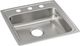 Elkay Lustertone® Classic Lustrous Satin 19-1/2" x 19" x 5" 3-Hole Single Bowl Drop-In ADA Sink-0
