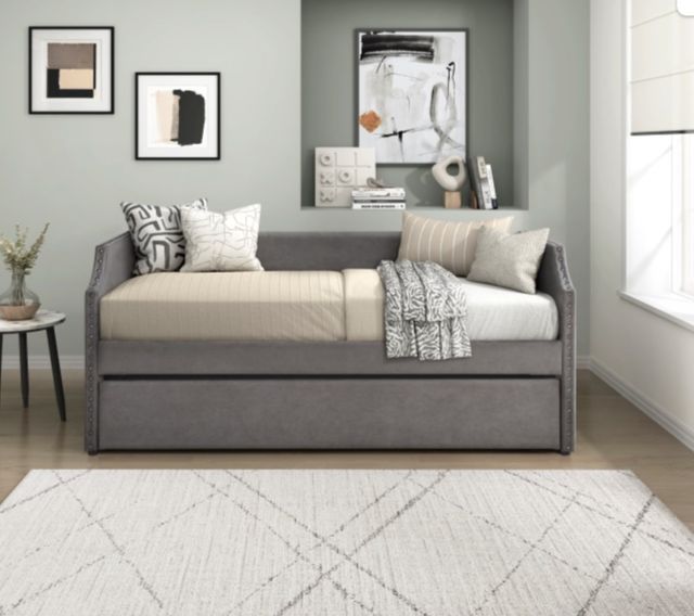 Homelegance® Shiloh Dark Gray Youth Twin Daybed with Trundle-1