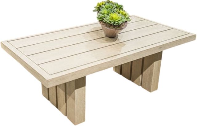 Signature Design by Ashley® Thunder Trails Beige/Light Gray Rectangular Cocktail Table-0