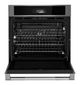 Jennair® RISE™ 30" Stainless Steel Single Electric Wall Oven with MultiMode® True Convection with Smooth Glide Flat-Tine Racks-1