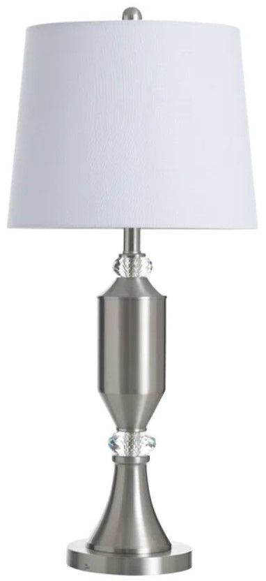 Stylecraft Brushed Steel 14" Table Lamp-0