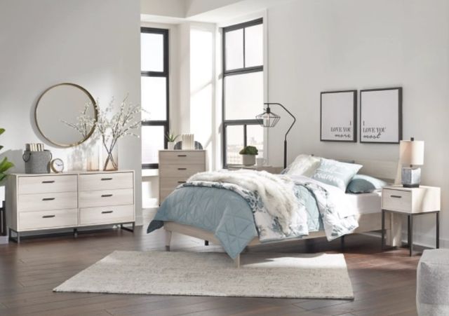 Signature Design by Ashley® Socalle 2-Piece Natural Full Youth Platform Bed Set-3