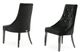 VIG Furniture A&X Charlotte 2-Piece Black Velour Dining Chair Set-0