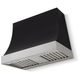 AGA Marquee 36" Matte Black Wall Mounted Range Hood with Brushed Nickel Trim-0