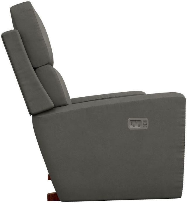 La-Z-Boy® Apollo Blue Gray Leather Power Rocking Recliner with Headrest-2