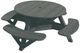C R Plastics Slate Grey Picnic Table-0