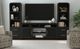 Elements International Ridgemont 3-Piece Black Entertainment Unit with 70" TV Console-1