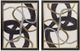 Olliix by Madison Park Moving Midas 2 Piece Black Abstract Gold Foil Framed Canvas Set-0