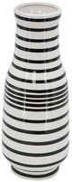 A & B Home Black/White Hand Painted Striped Accent Vase-1