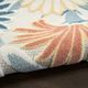 Nourison Home™ Aloha Ivory Rose 5'x8' Style 2 Area Rug-5