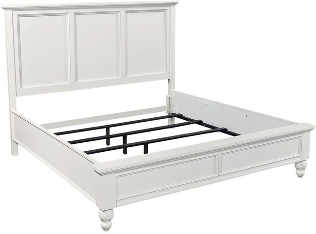 aspenhome® Cambridge White King Panel Bed-1