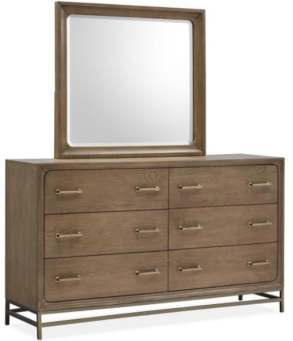 Magnussen Home® Lindon Belgian Wheat Landscape Mirror-1