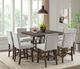 Elements International Seneca 9-Piece Brown Dining Set-2