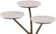 Furniture Classics Garcia Natural Marble Top Drink Table with Gold Base-3