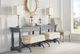 A.R.T. Furniture® Alcove Burnished Brass/Sidecar Graphite Single Bench-4