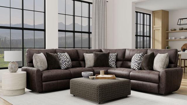 Catnapper® Royster 3-Piece Sable Curved Power Reclining Sectional-2