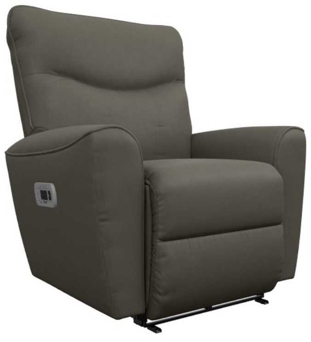 La-Z-Boy® Belmont Dove Gray Power Wall Recliner with Headrest and Lumbar-0