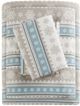 Olliix by Woolrich Blue Snowflake Queen Flannel Cotton Sheet Set-0