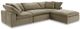 Moe's Home Collection Clay Lounge 4-Piece Desert Sage Modular Sectional and Ottoman-0