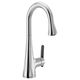 Moen® Sinema Chrome One-Handle High Arc Pulldown Bar Faucet-0