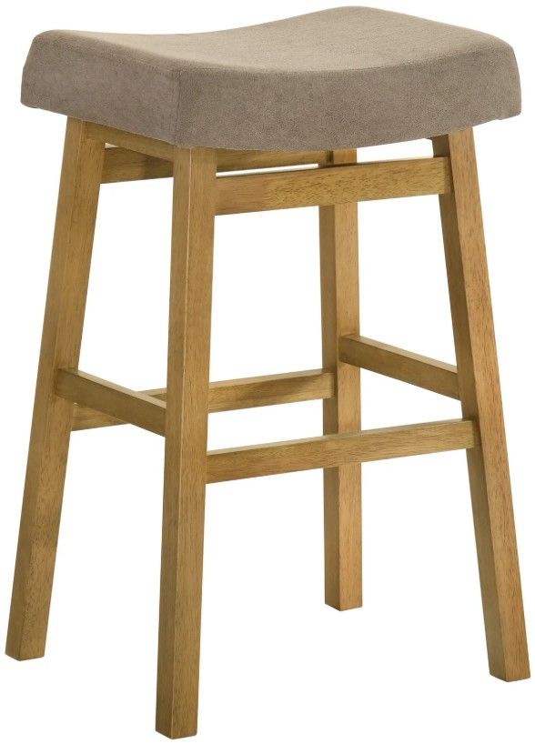 Armen Living Lenon 2-Piece Amber Glow/Twilight Taupe Barstool Set-0