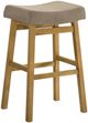 Armen Living Lenon 2-Piece Amber Glow/Twilight Taupe Barstool Set-0