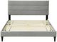 Bernards Willa Gray King Panel Bed with USB Port-2