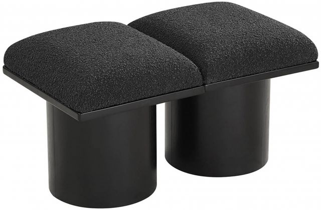 Meridian Furniture Pavilion 2-Piece Black 36" Modular Bench-0