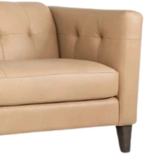 Smith Brothers Customizable 284 Leather Loveseat-2